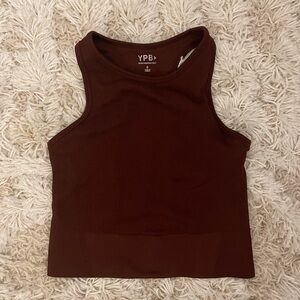 NWT Abercrombie & Fitch YPB Ribbed Tank Top Size Small Sports Bra Top Racerback